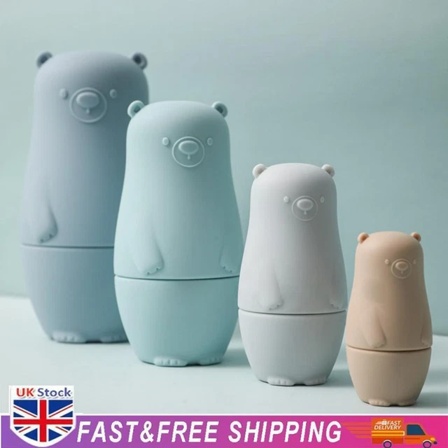 Color Size Matching Toys Gifts Montessori Toy for Boys Girls (Blue Bear)