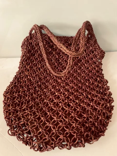 French Style Bohemian Straw Boho Hippie Lined Shoulder Bag