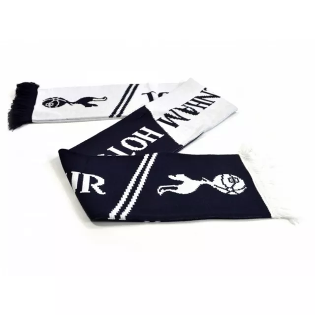 Tottenham Spurs FC Unisex Vertigo Jacquard Knitted Scarf BS1220