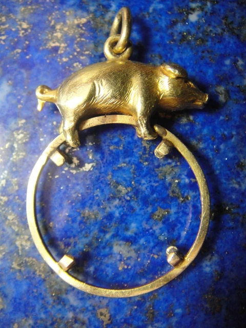 Tirelire Cochon En Céramique Dorée – Porte-bonheur Chinois – Avec Bouchon De Vidange – Ouverture Pour Pièces Et Billets – Idée Cadeau Originale - 2