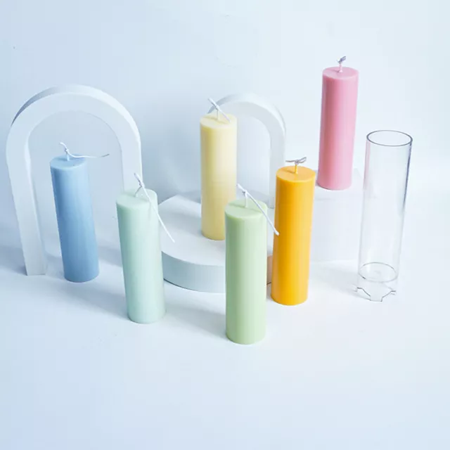 Plastic Candle Mold Conjoined Cylindrical Durable DIY Handmade Crafts CaAGAH Sb