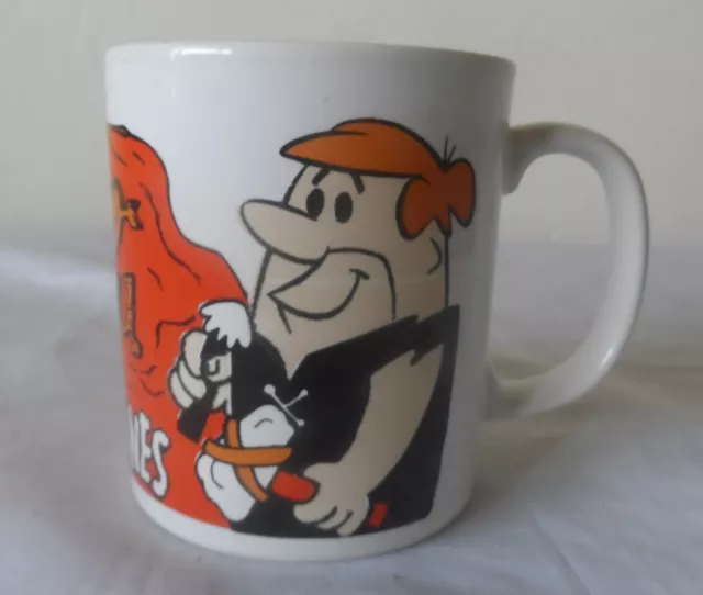 Vintage Flintstones Mug Barney Betty Rubble "I Love You" 1991 Hanna Barbera
