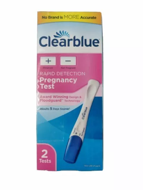 Prueba de embarazo de detección rápida Clearblue - 2 pruebas. Exp 03/31/2024