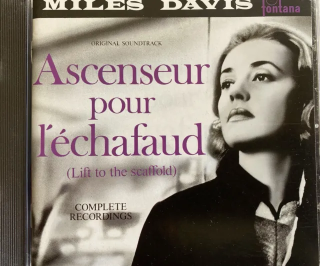 MILES DAVIS - Ascenseur Pour l'Echafaud (Soundtrack) CD 1988 Fontana AS NEW!