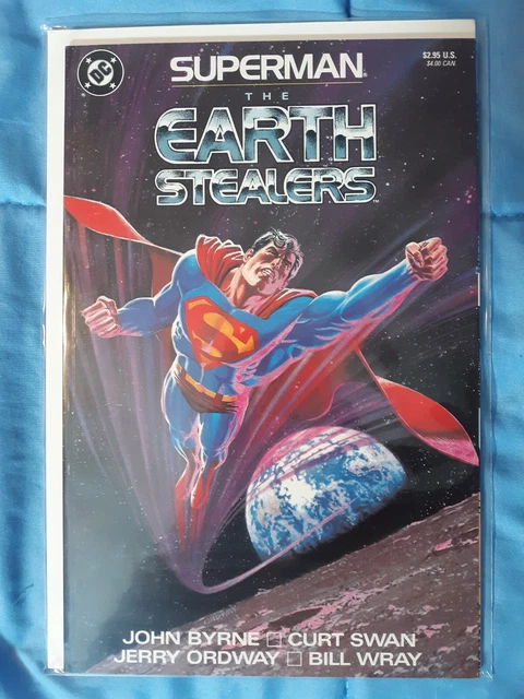 Superman Graphic Novel Lot of 6 Earth Stealers, Under a Yellow Sun, Y2K, Odyssey 3