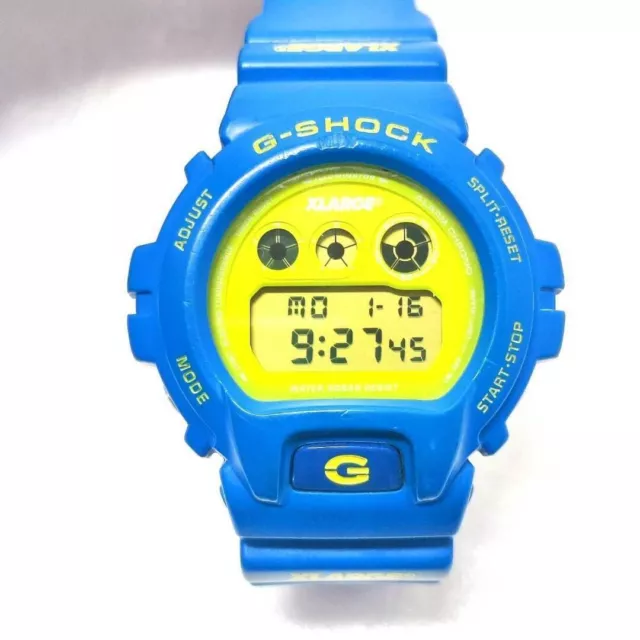 CASIO G-SHOCK DW-6900FS X-LARGE Blue Men's Wristwatch Used Japan