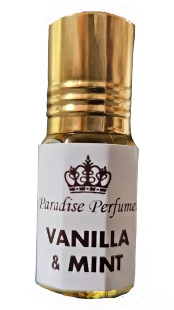 VANILLA & MINT Perfume Oil by Paradise Perfumes - Gorgeous Scent Oil 3ml