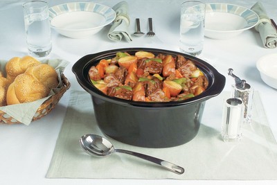 7-Quart Manual Slow Cooker, Black, Crock-Pot Stoneware Cooker 8