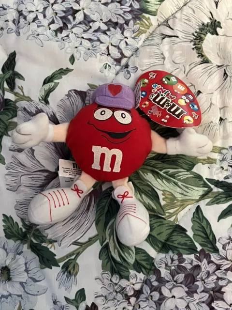 M&M Red Plush  M&M's Valentines Day , With tag