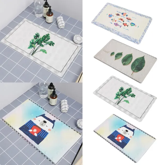 Square Shower Mat Extra Large Non Slip Mat For Paper Towel Holder for Bathroom