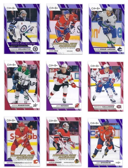 2023-24 O-Pee-Chee Blue, Red and Purple Parallel Cards U-Pick from List