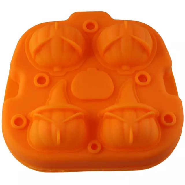 5.9*5.4 Inch Pumpkin Ice Cube Orange Ice Cube Tray Ice Making Tool  Bar