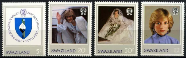 Swaziland 1982 SG#404-7 Princess Of Wales 21st Birthday MNH Set #D54607