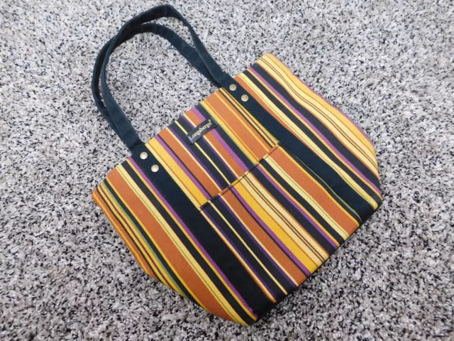 Longaberger Homestead Halloween Striped Tote