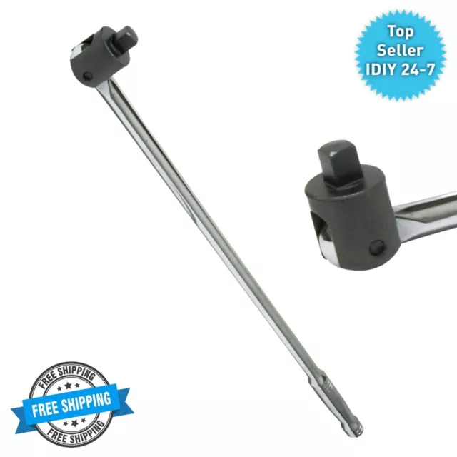 Rolson 1/2'' Sq Dr LONG 600mm 24'' Socket Breaker Power Knuckle Bar