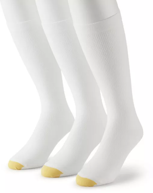 Gold Toe Ultra Tec Compression Performance Over The Calf Athletic Socks 3 Pairs