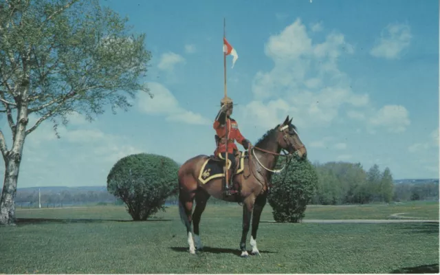 VINTAGE POSTCARD-ROYAL CANADIAN Mounted Police Officer On Horse 1950s ...