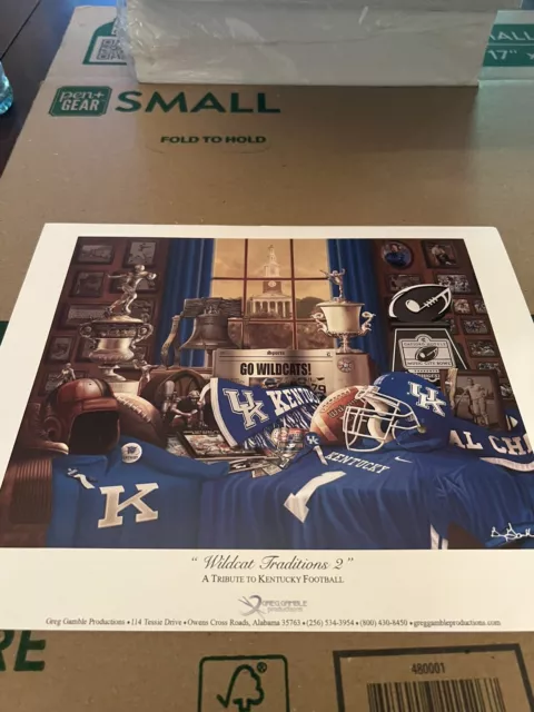 Kentucky Wildcats Uk Football Traditions mini print.