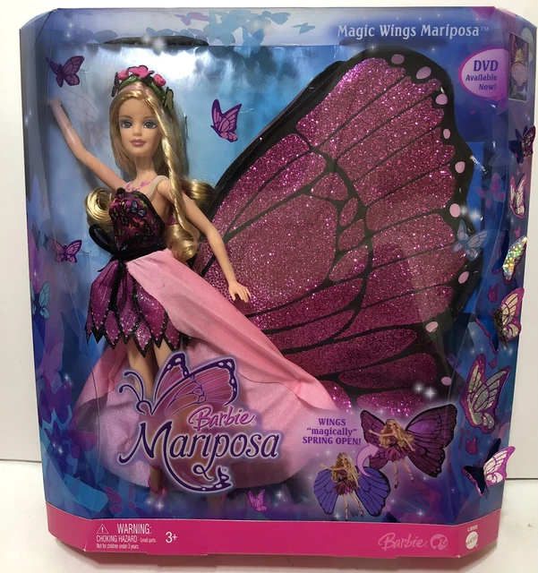 BARBIE MAGIC WINGS MARIPOSA Doll by Mattel, 2008 NIB BRAND NEW 120