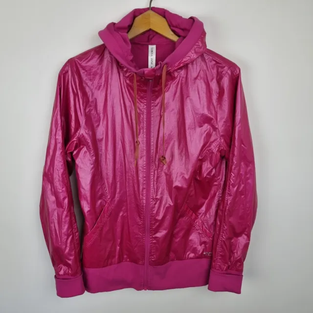 Lorna Jane Jacket Pink Shiny Size M