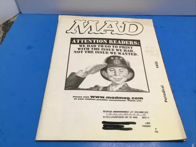 Mad Magazine #455 July 2005