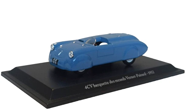 Eligor 1/43 – Renault 4CV Cabriolet Larbourdette – GP La Baule 1952 – Bleu