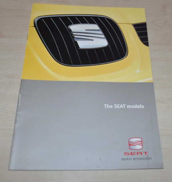 2001 SEAT Model Range Brochure Prospekt Prospectus EN