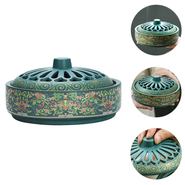 Diffusore di aromi smaltato materiale ceramico supporto bobina scatola bobine green