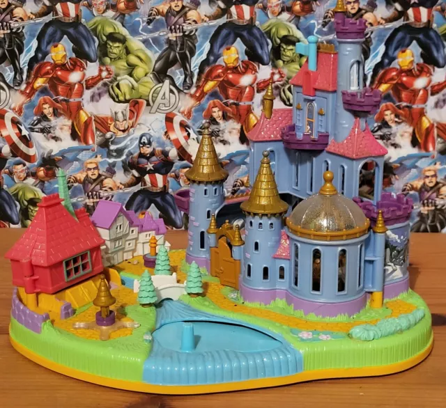 Polly Pocket : Disney - Beauty & The Beast Magical Castle Playset - Vintage 1997