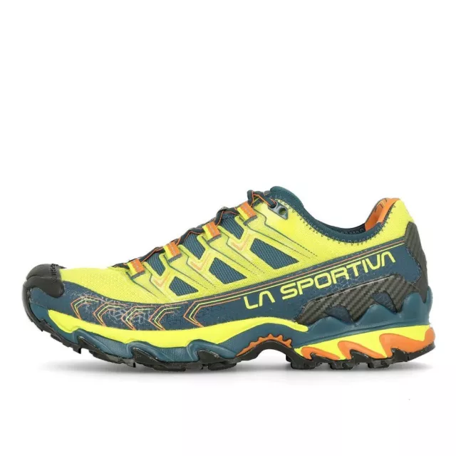 La Sportiva Ultra Raptor II lime punch storm blue, chaussure de trail homme