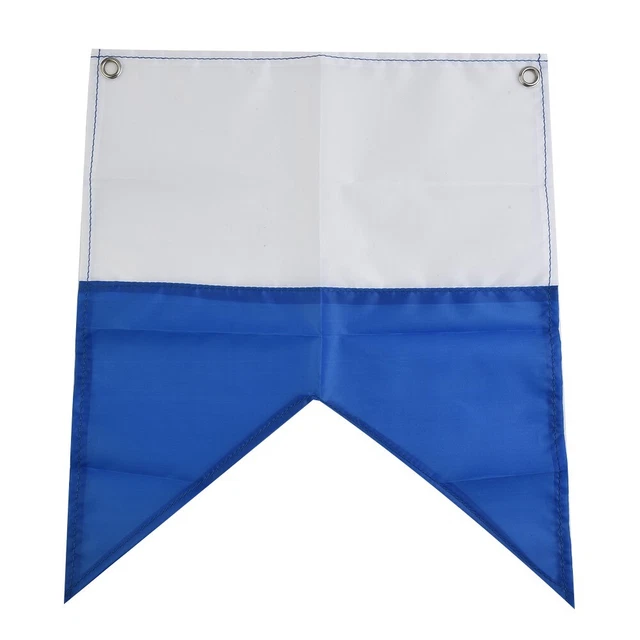 Drapeau Polyester Maritime Drapeau De Plongée Bleu Blanc 70x60cm - Flotteur Polyester Pour Snorkeling, Plongée, Activités Sous-Marines Diver Down Flag