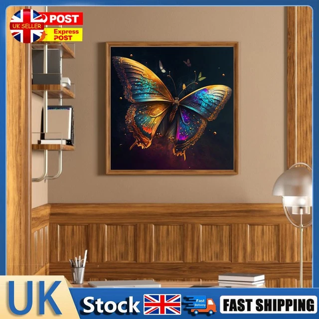 5D DIY Full Round Drill Diamonds Painting Butterfly Art Home Decoration (NH2918)