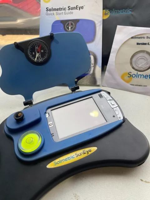 Solmetric Suneye 110N HP LCD Solar Analysis With GPS CASE & CHARGERS