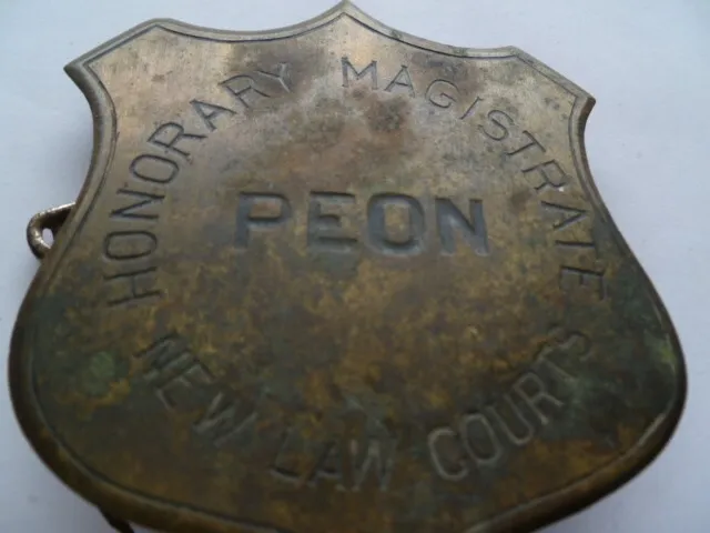 PNG police etc hon magistrate peon new law courts shield 100mm high
