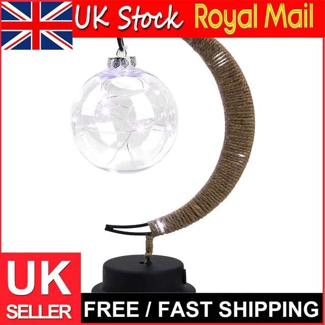 LED GLOBE RATTAN Ball LampWrought Iron Rattan Hemp Ball Light (Purple