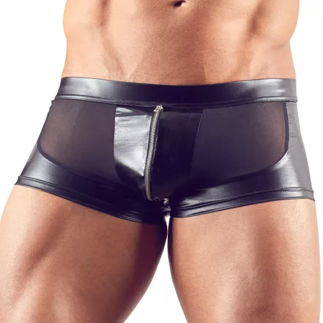 Herren Pants Schwarz Männer Slip Sexy Unterwäsche Netz Transparent