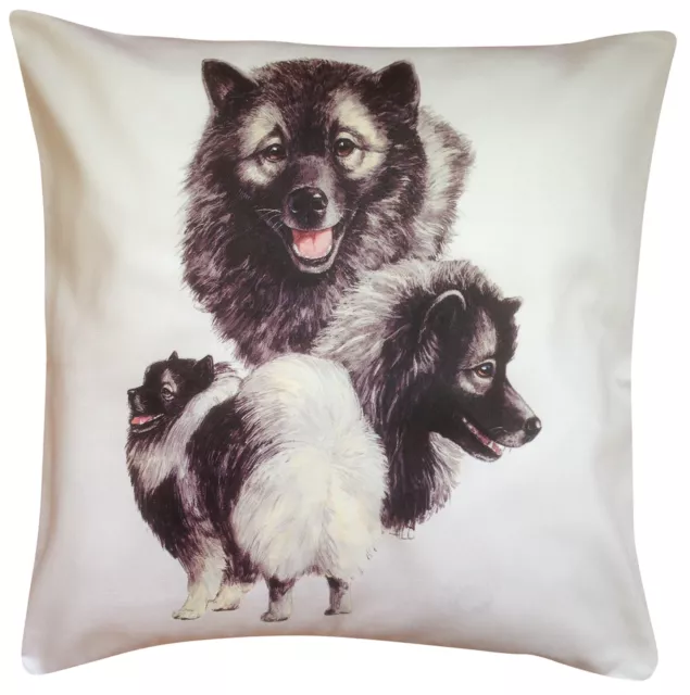 Keeshond Group Breed of Dog Themed Cotton Cushion Cover - Perfect Gift