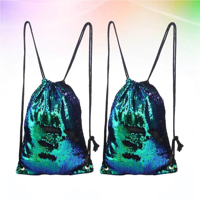 Mochila De Viaje Para Mujer Canvas Gym Sack Drawstring Bag Miss 11