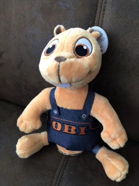 OBI PLÜSCHTIER BIBER Stofftier Kuscheltier Baumarkt Werbung
