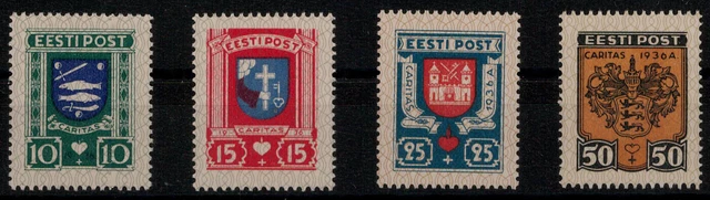 Estland; Stadtwappen 1936 kpl. **  (70,-)