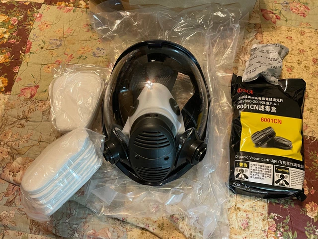 AUWOD Full Face Respirator 8000 Series Reusable Eye Protection - Fast Shipper