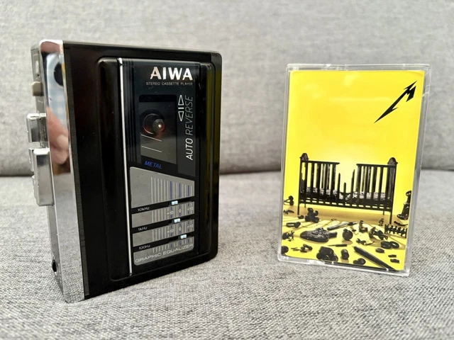 AIWA BALADEUR STEREO Cassette Player Tape Hs-G35Mkii + Casque Walkman