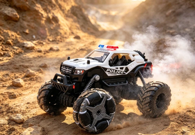 Remote Control Spray Racing Car MINI REMOTE CONTROL Car Mist Smoke Spray Drift Stunt Police Truck 4WD ...