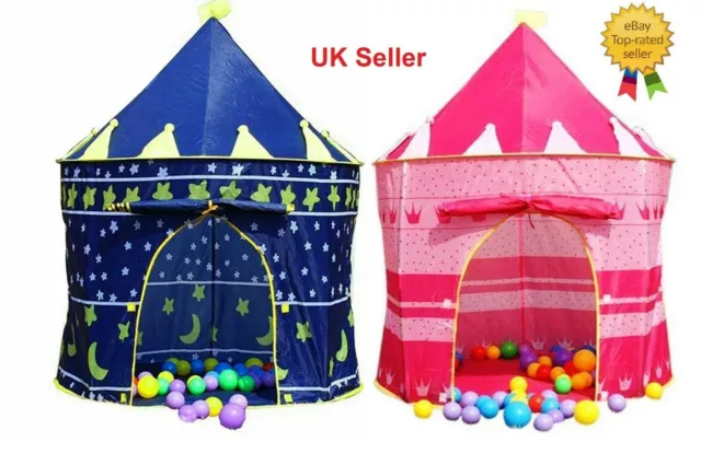 Childrens Kids Baby Pop Up Play Tent Fairy Girls Boys Playhouse Indoor Outdoor 2