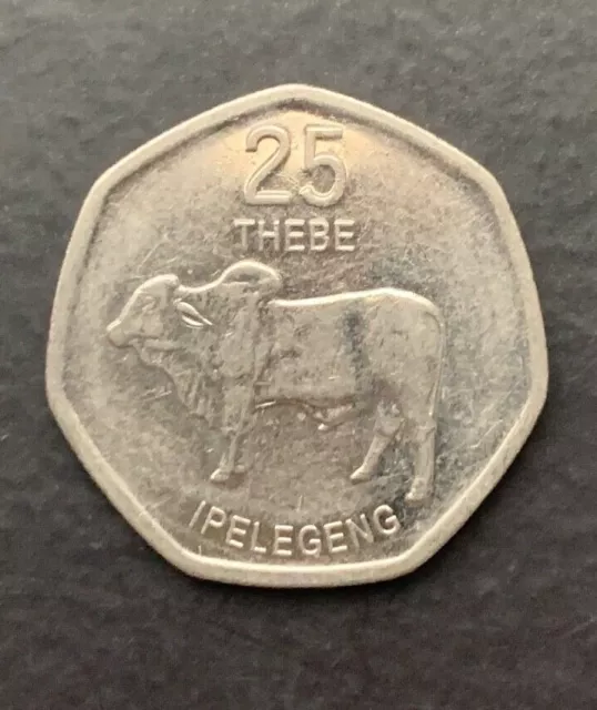 2013 Botswana 25 Thebe Coin - SCARCE - FREE P&P