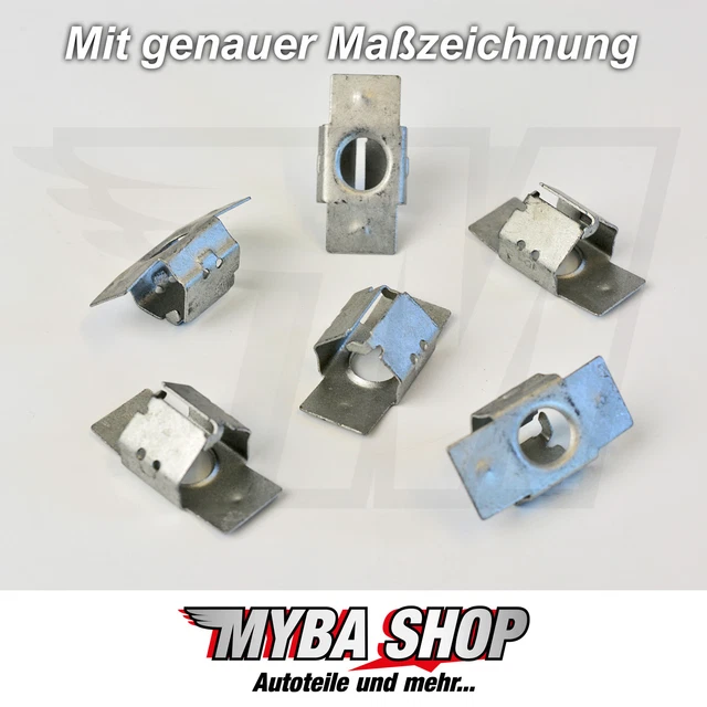 5x Protezione Metallo Clips Pinze Riparazione Per Peugeot Citroen Nuovo