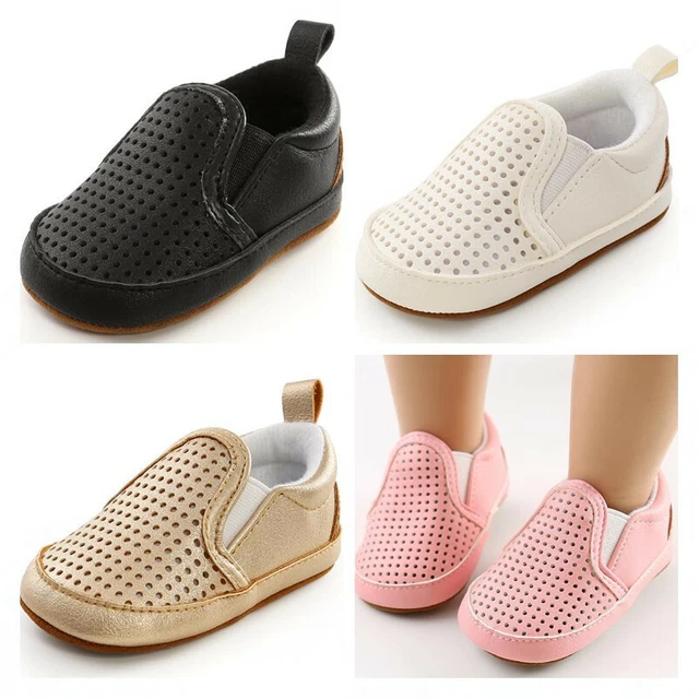 Newborn Baby Girl Crib Shoes Infant Toddler Soft Casual Shoes PreWalker Trainers