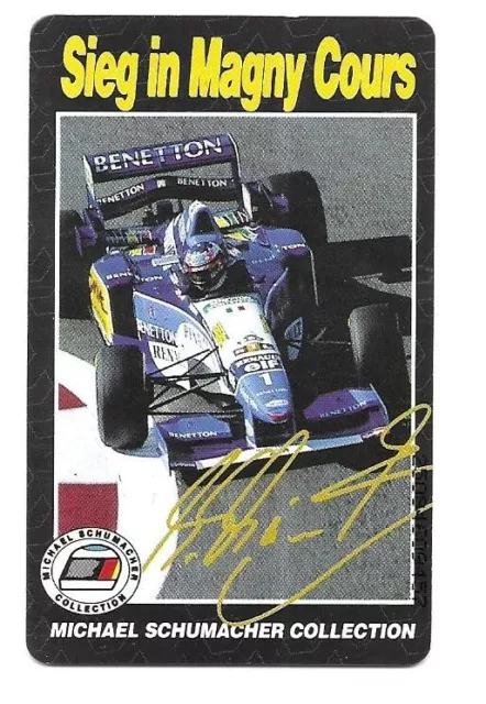 Rare Carte Telephonique - Formule 1 Michael Schumacher Magny Cours F1 Phonecard