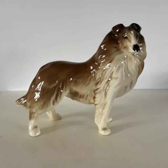 Coopercraft Brown Rough Collie Dog Pet Animal Figurine Ornament Collectable Deco