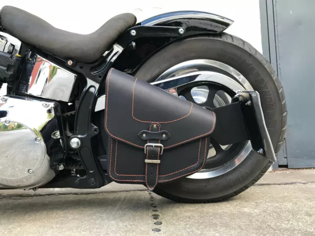 Sacoches Odin Orange Convient pour Harley Davidson Valise Suzuki Yamaha